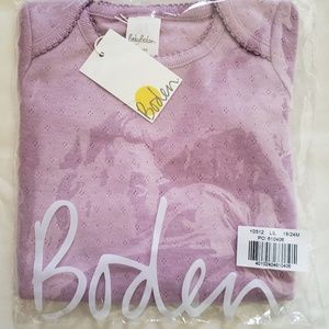 NIB Baby Boden Pointelle Onesie